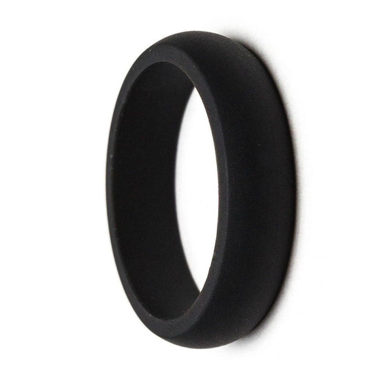 Black Thin Silicone Rubber Ring | 5.5mm