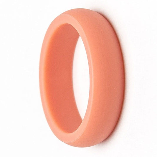 Rose Gold Thin Silicone Rubber Ring | 5.5mm
