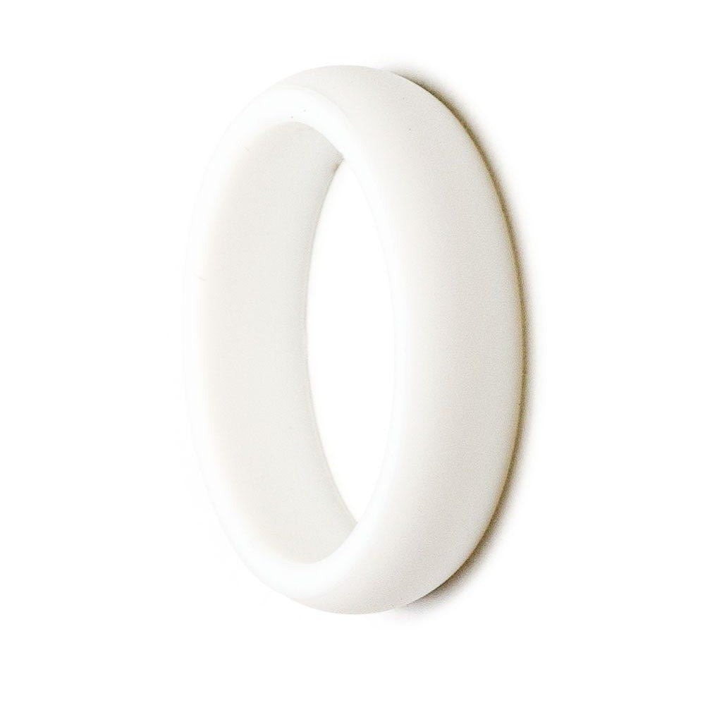 White Thin Silicone Rubber Ring | 5.5mm
